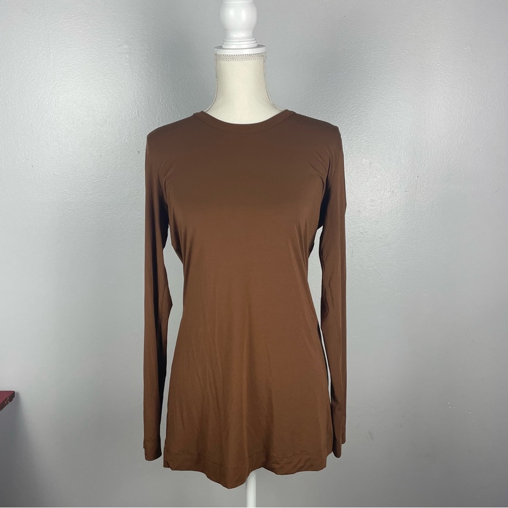 Commando Brown Long Sleeve Top Size Medium